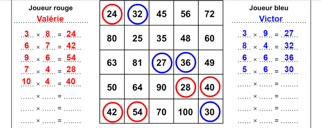 Maths Sans Stress - Jeu des tables de multiplication
